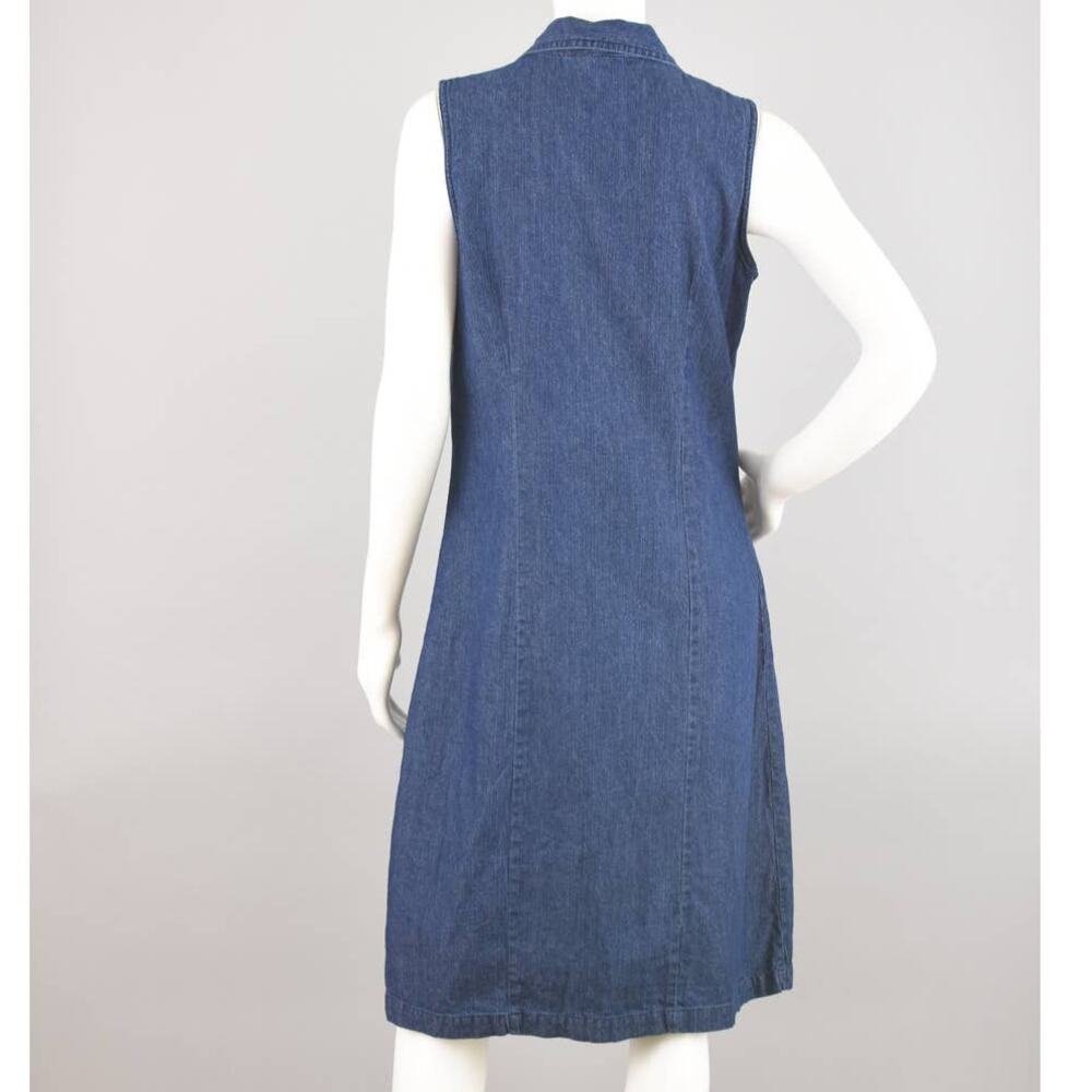 Vintage Basic Editions Button Down Jean Dress Wom… - image 8